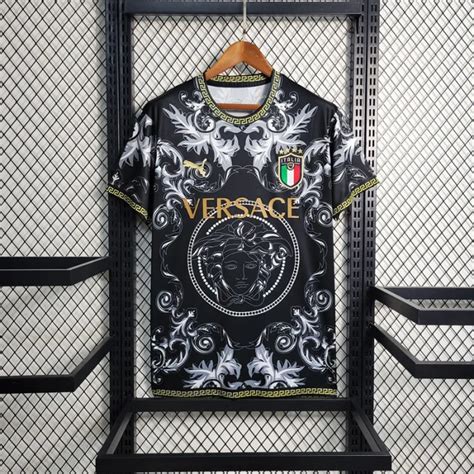 versace italien trikot schwarz